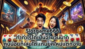 Slotgame666 ทำกำไรได้เป็นจำนวนมาก ทุนน้อยก็เล่นได้ เกมยุคใหม่ แตกง่าย-7